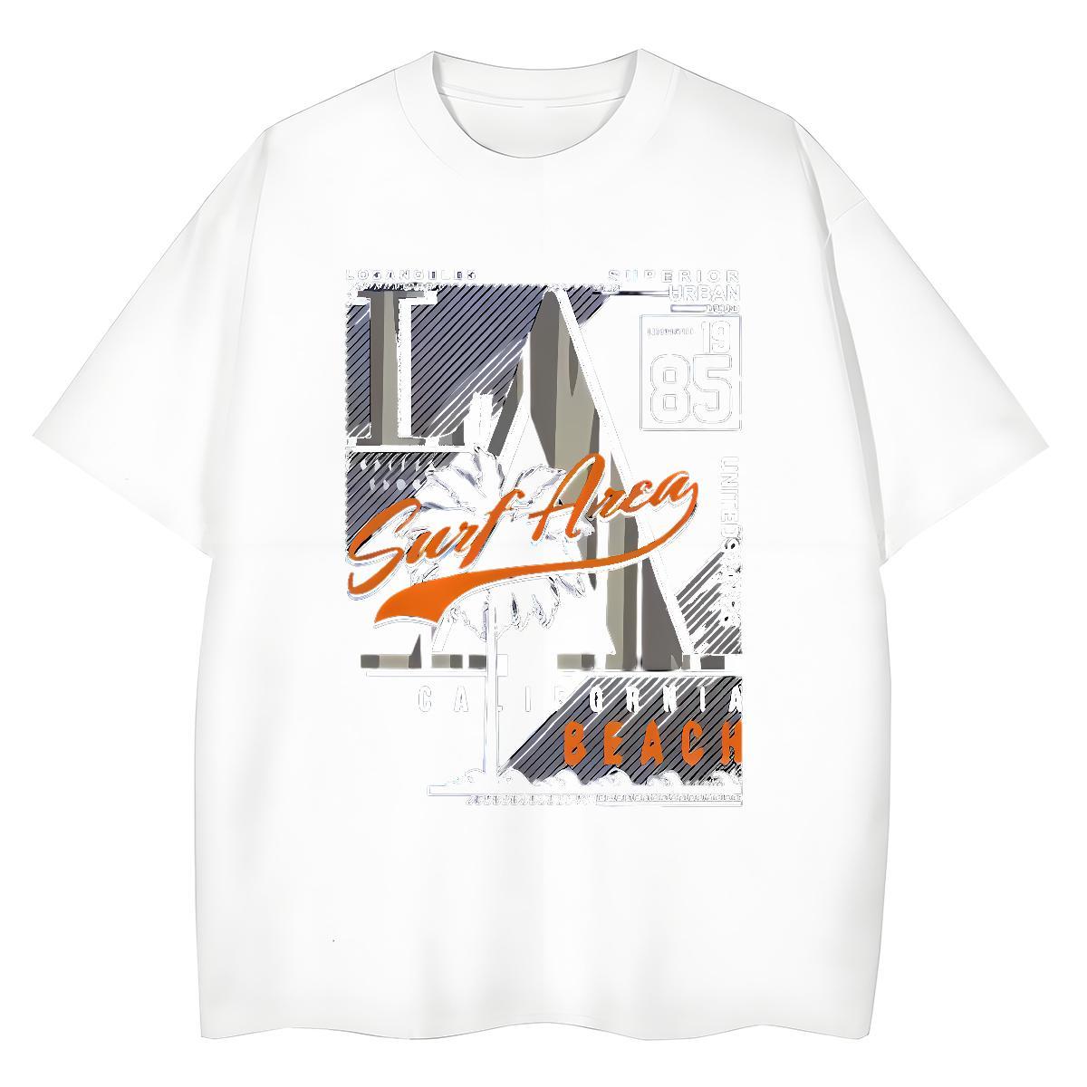 Female Women Tshirts 230g Cotton letter Street Casual T Shirt For Woman O-Neck Short Sleeve Custom Print Plus Size Polos