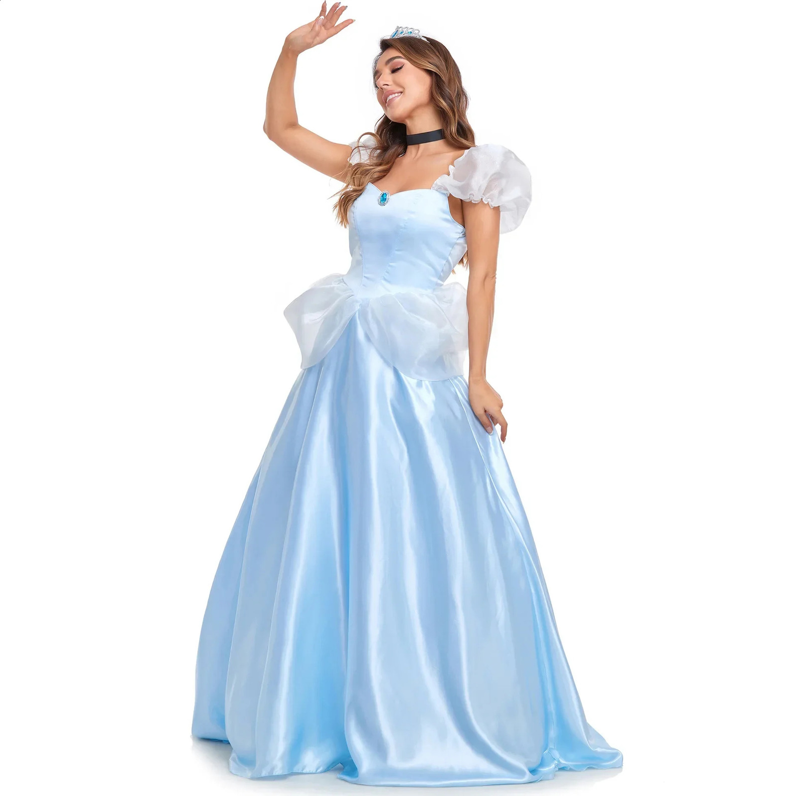 Female cosplay princess costume fairy tale sexy goddess long dress party Halloween fancy 240823