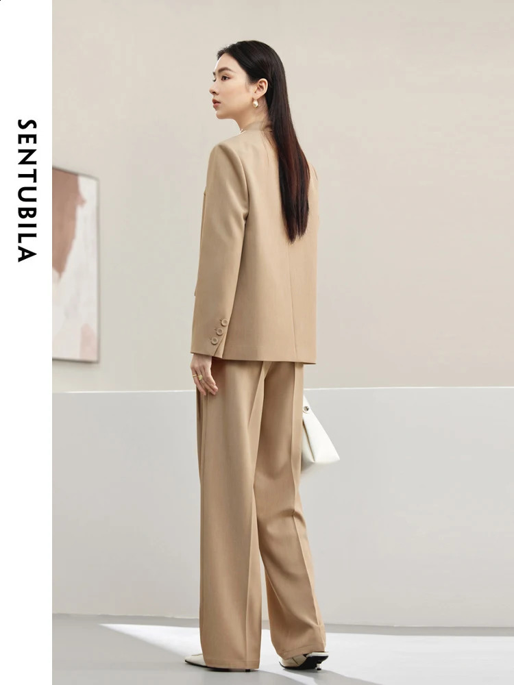 SENTUBILA 3Piece Waist Pants and Jacket Set for Womens Office Business Formal Clothing SpringSummer Color Matching 141Z53194 240823