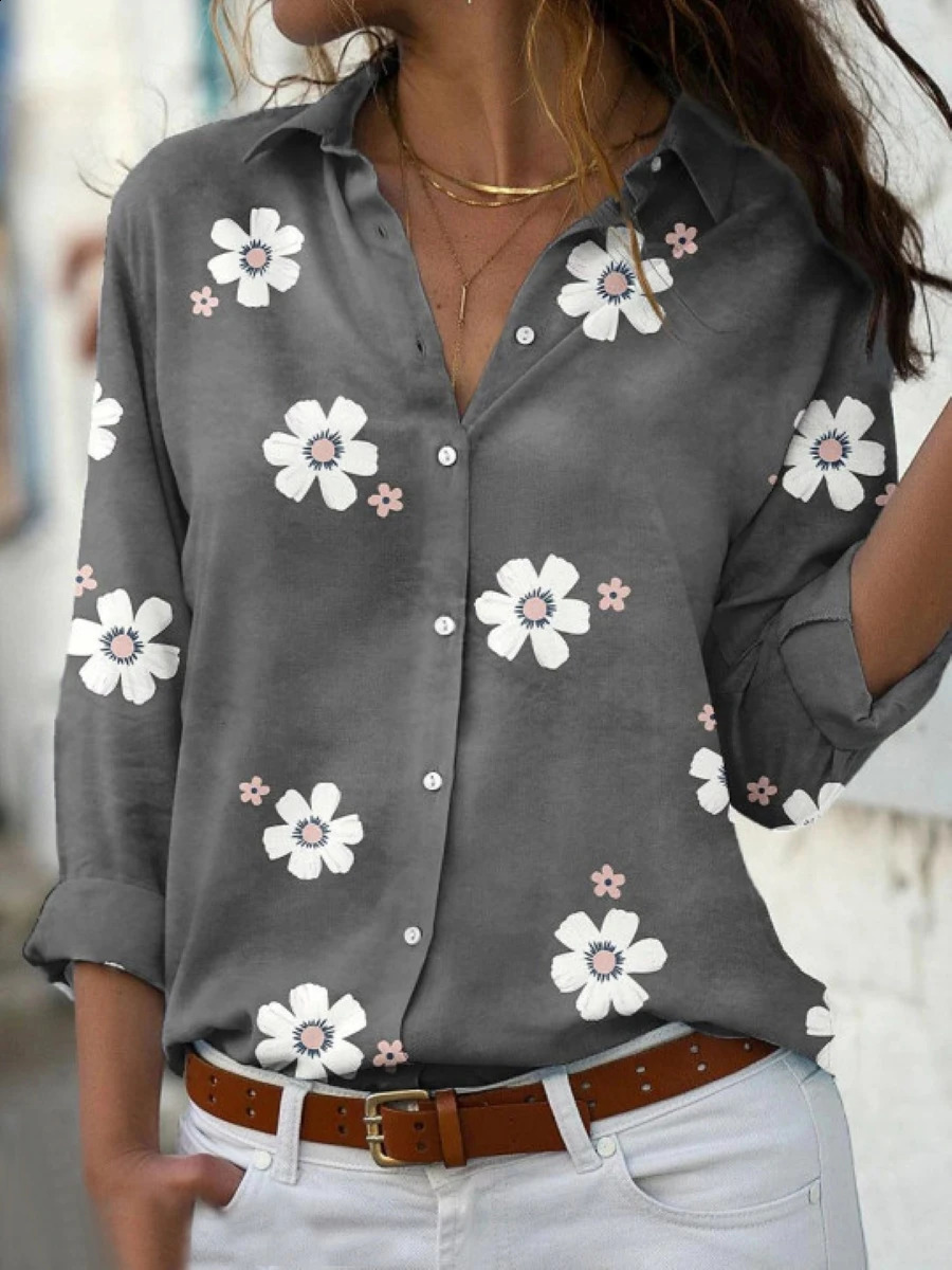 elegant shirt ladies casual temperament women shirt fashion long-sleeved ladies shirt 240823