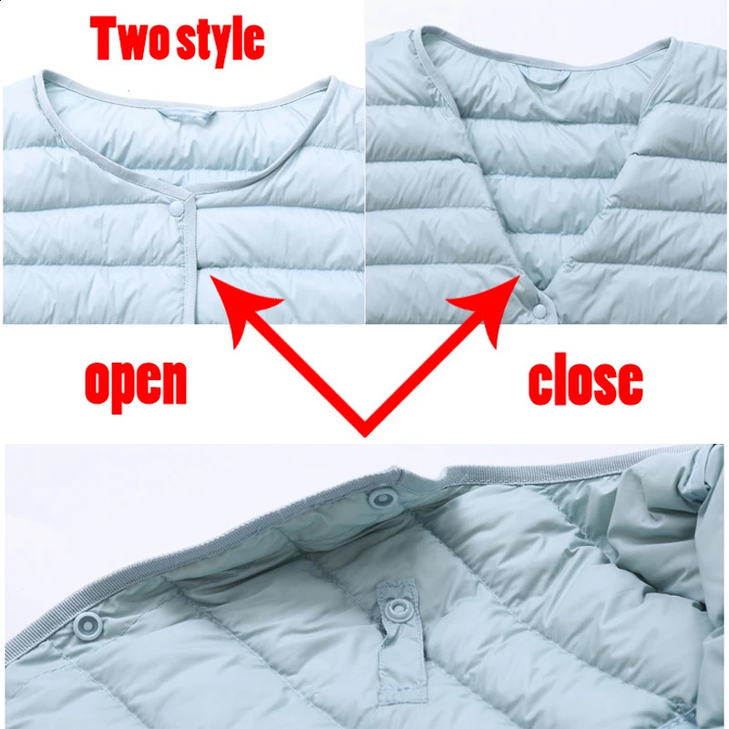 Ultra thin down jacket womens plus size pink lightweight 240823