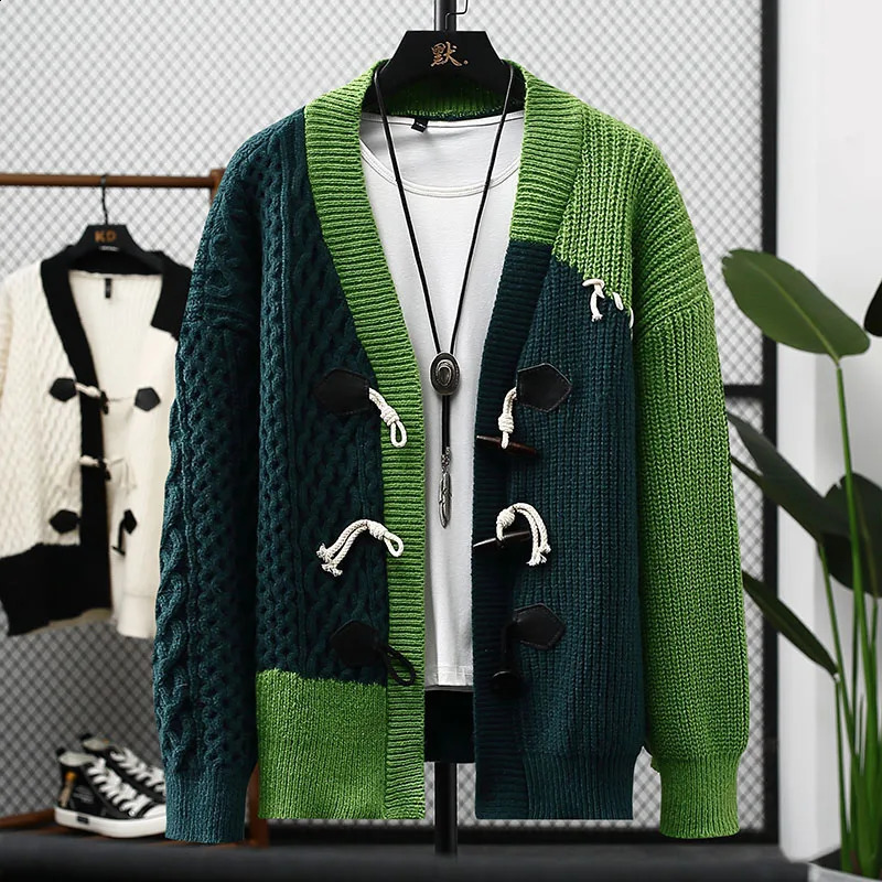 Mens sweater winter letter pattern thick mens student autumn wool size M4XL 240824