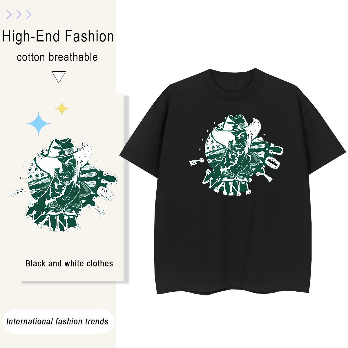 Designer Tshirt for Man Woman 100% Cotton 230g Painting Home Outdoor Woman T Shirts O Neck Short Sleeves Black White Tee Shirt
