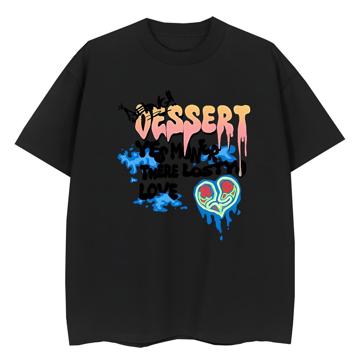 Soft T Shirts Men 230g Pure Cotton letter High Street Hip Hop White Plus Size O-Neck Short Sleeve Men Tops Tees Designer Tee Shirt