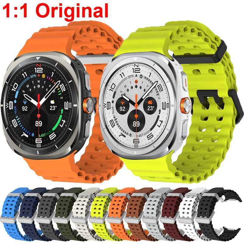 1 1. Suitable for Samsung Galaxy Watch Ultra 47mm strap accessories sports silicone bracelet Correa suitable for Samsung Galaxy Ultra 47 W240824