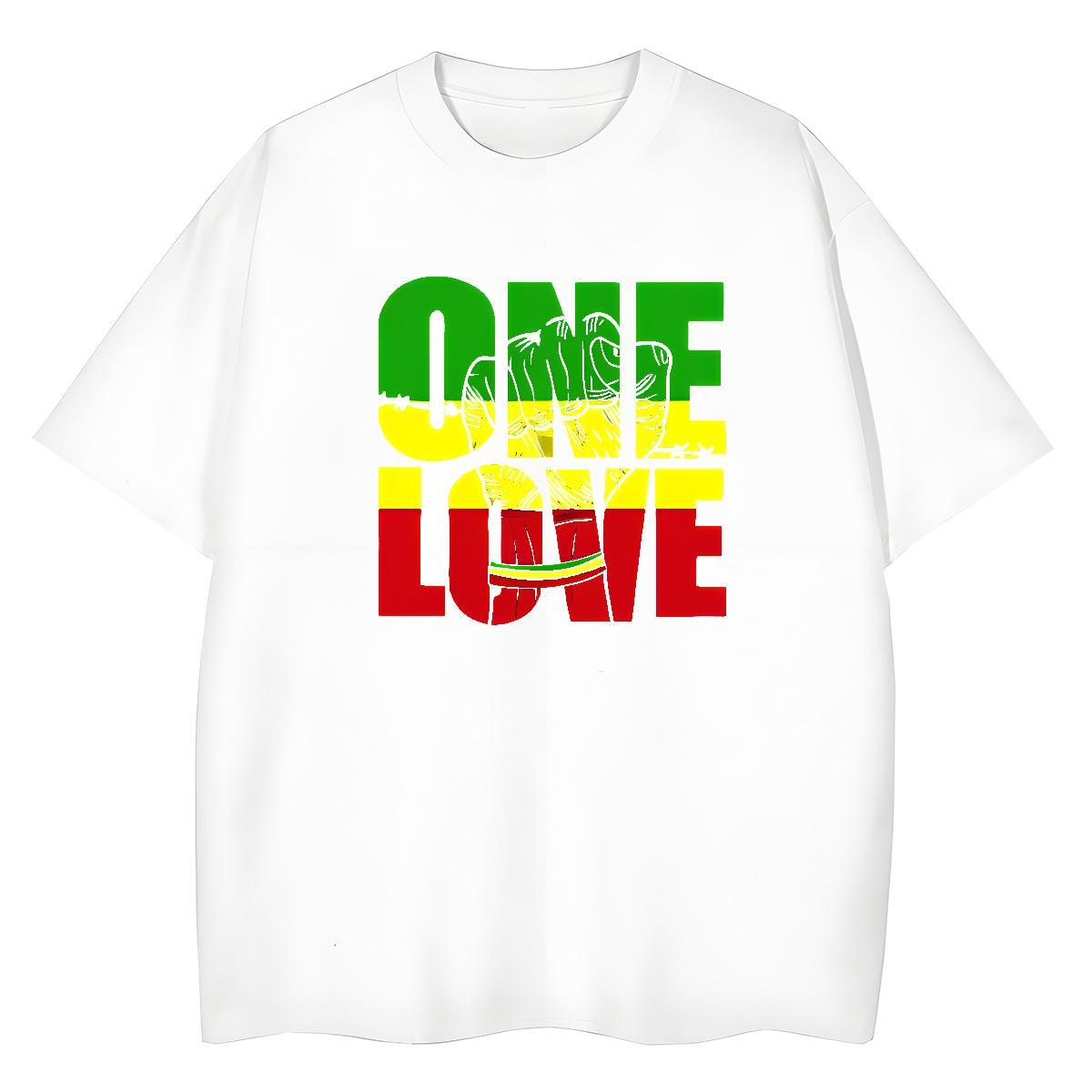 Lady Couples T Shirts 230g 100% Cotton letter Home Outdoor T-Shirts for Women Breathable Short Sleeve Anime Tee Shirt