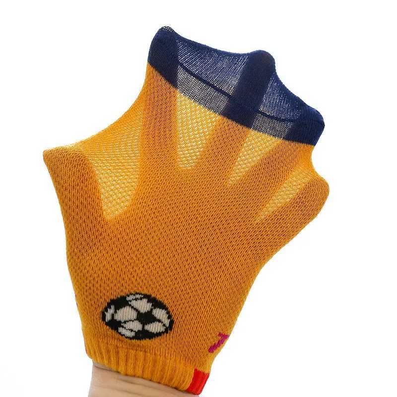 2024 Children Socks Cotton Summer Mesh Breathable Kids Cartoon Boys Girls Socks 2-15 Year 5 Pairs CL240824
