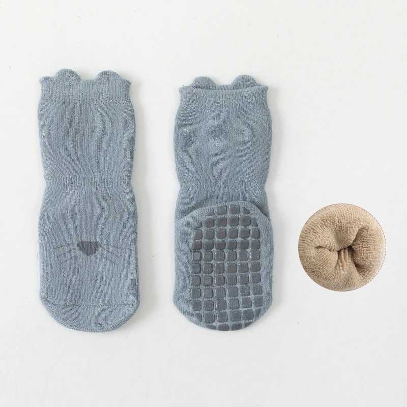 Cartoon Newborn Socks Childrens Anti-slip Socks Cute Boy Cotton Baby Toddler Socks CL240824