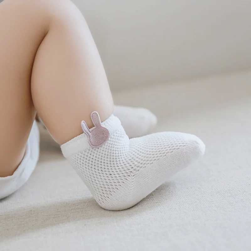 Lawadka 3Pairs/set Baby Girls Boys Socks Summer Mesh Thin Newborn Socks for Girls Cotton Solid Casual Toddler Sock Age for 0-5Y CL240824
