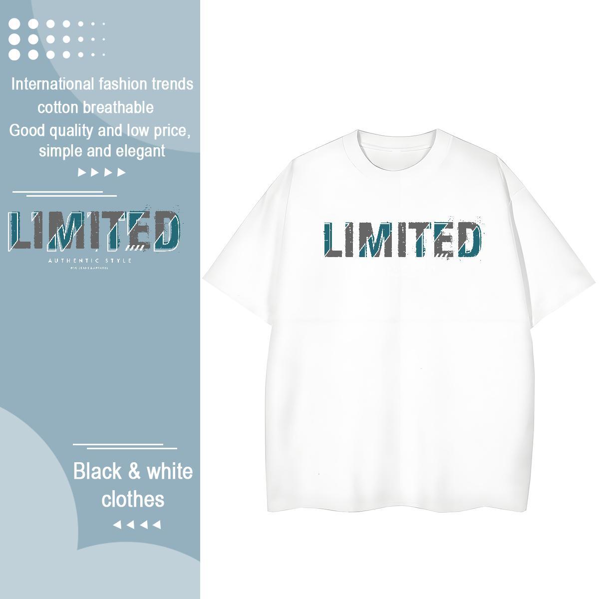 Wholesale Unisex Tshirts 230g 100% Cotton limited Spring Summer T shirt Breathable Soft DIY Anime Tops