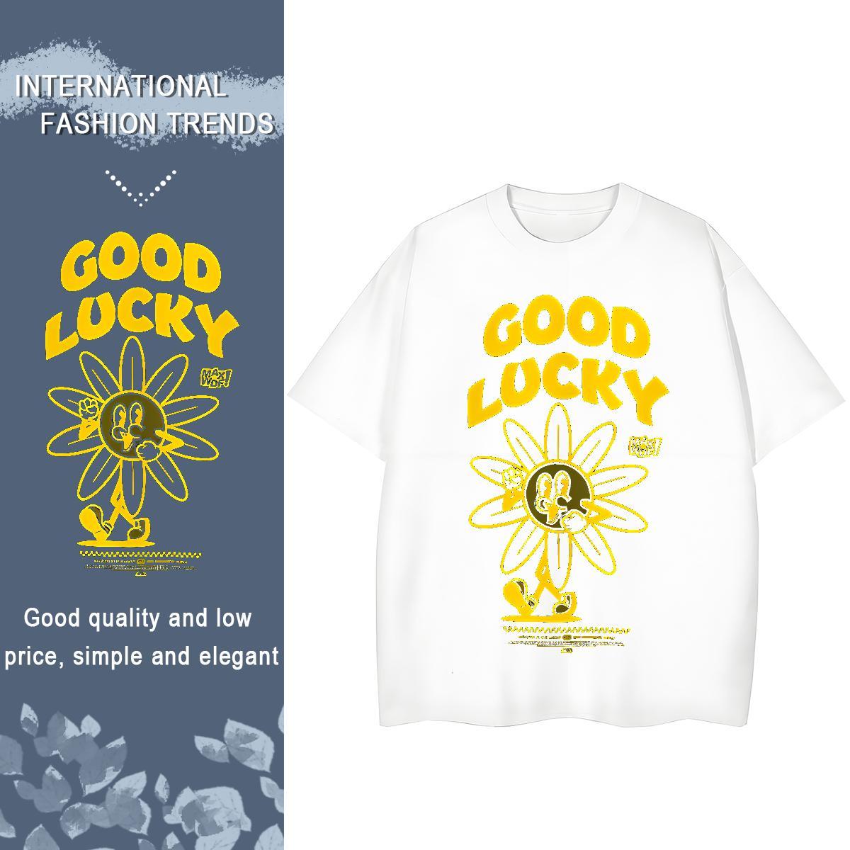 Brand Women Tees 230g Cotton letter High Street Hip Hop Woman T Shirts Breathable Crew Neck DIY Printed Clothings