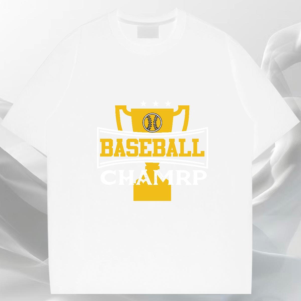 TOP Quality T shirt 230g 100% Cotton baseball Sports Casual DIY O-Neck Short Sleeve Tshirts Factory Direct Clothes