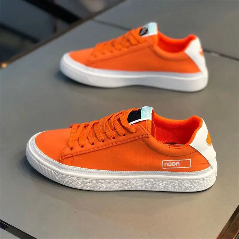 New Men's Summer Fashion Canvas Multi Color Lace Up Board Breathable and Versatile Sports Shoes for Loafers Men