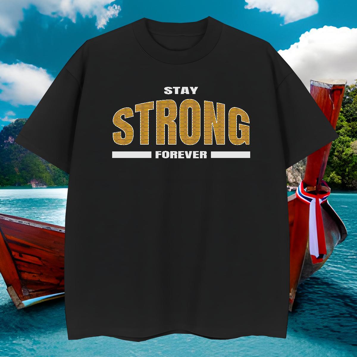 Brand T-Shirts for Men 100% Cotton 230g letter Daily Wear Black White Breathable Tshirts Fashion Design Clothes