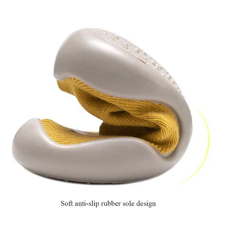 Baby Sock Shoes Anti Slip Toddler First Walking Shoe Child Infant Floor Booties Newborn Rubber Sole Indoor Slippers for Boy Girl CL240824
