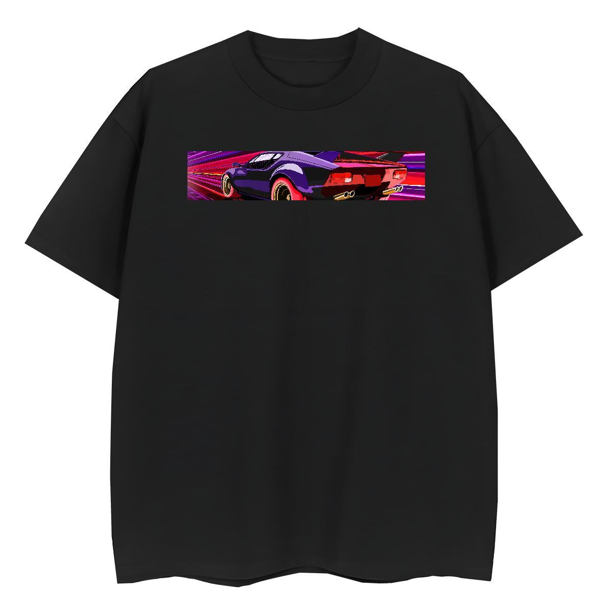 Brand T Shirt For Man 230g Pure Cotton car Daily Outfit Custom Printing Breathable Crew Neck Men Tees 2024 New Polos