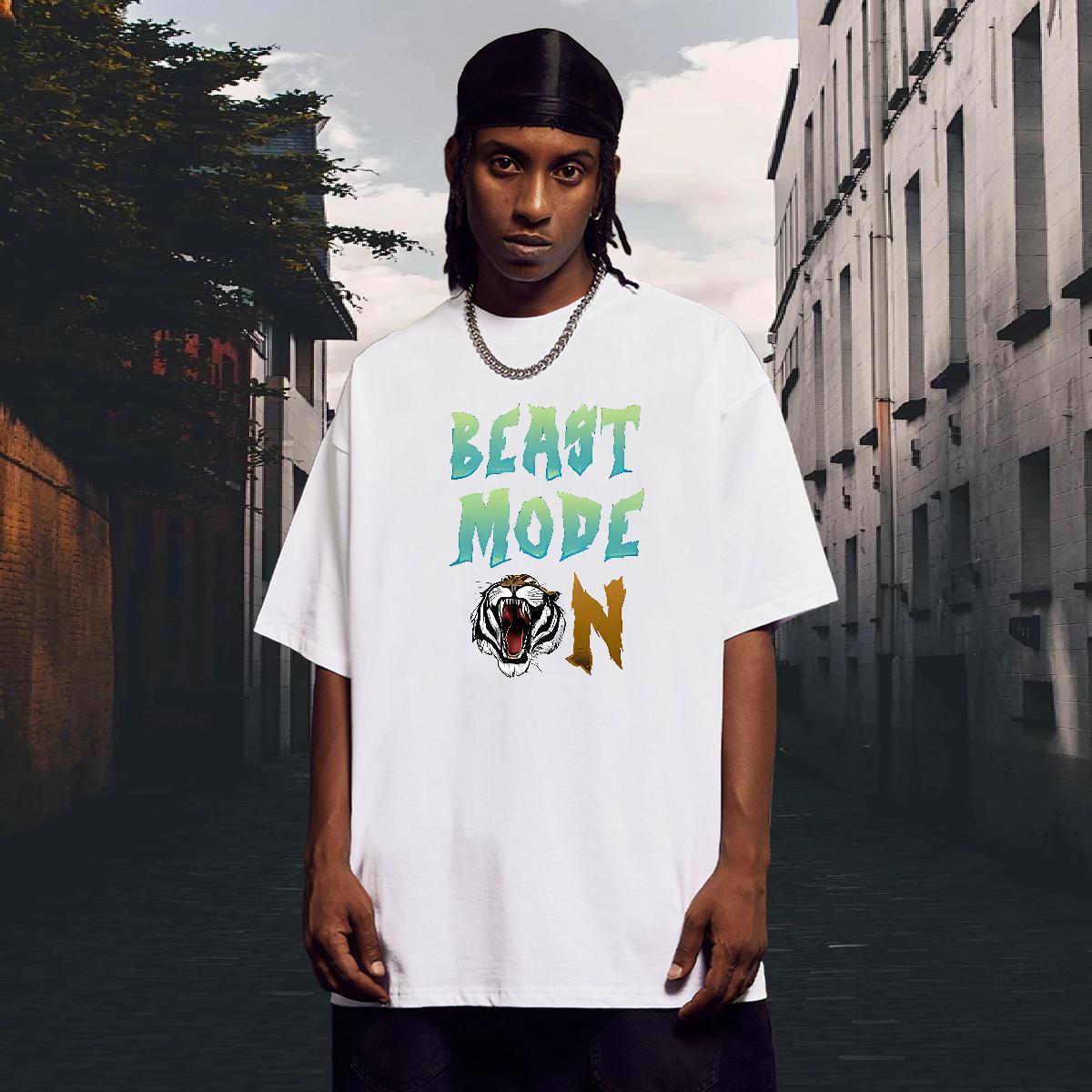 Loose Men T Shirts 230g Pure Cotton letter Outdoor Oversized Short Sleeve Soft Men Tshirts Fashion Casual Tops Tees