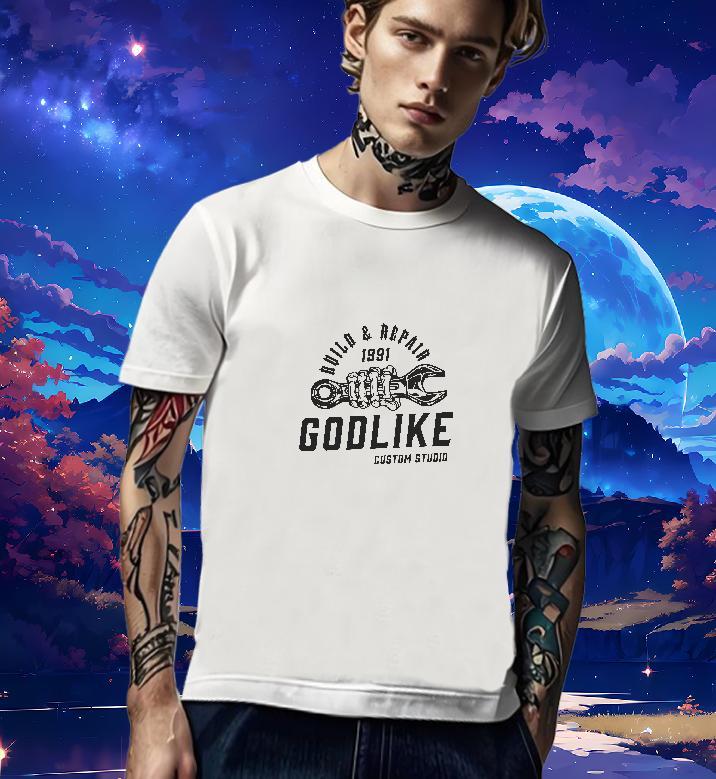 Classic T Shirts Men 230g Pure Cotton tool Street Wear Customized Breathable Short Sleeve Men Tshirts 2024 DIY Top Tees