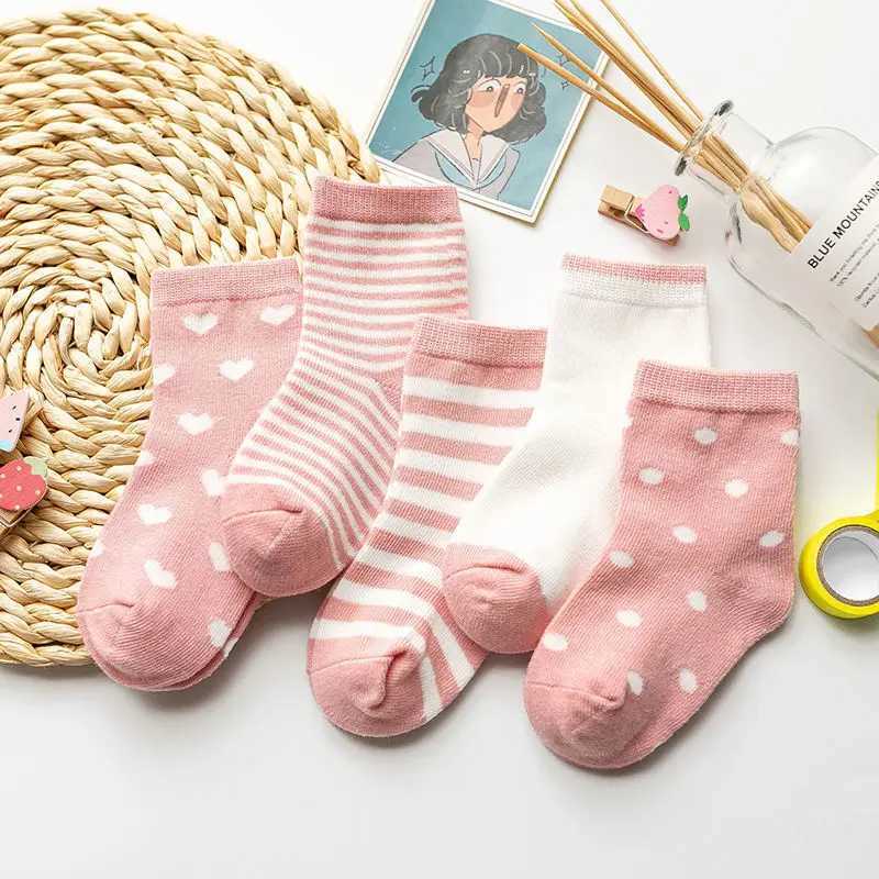 5Pairs Childrens Socks Summer Cotton Cartoon Animal Baby Socks Carrot Girls Mesh Cute Newborn Boy Toddler Kids Socks CL240824