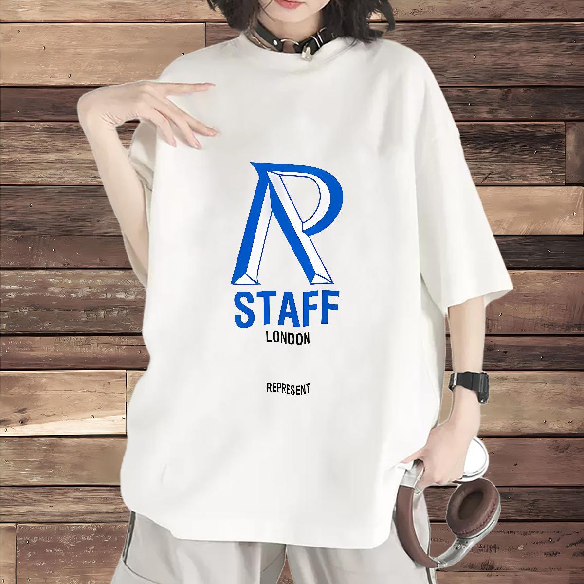 Free Shipping Tshirt for Man Woman 230g 100% Cotton letter Street Wear T shirt Breathable Short Sleeve DIY Anime Tops