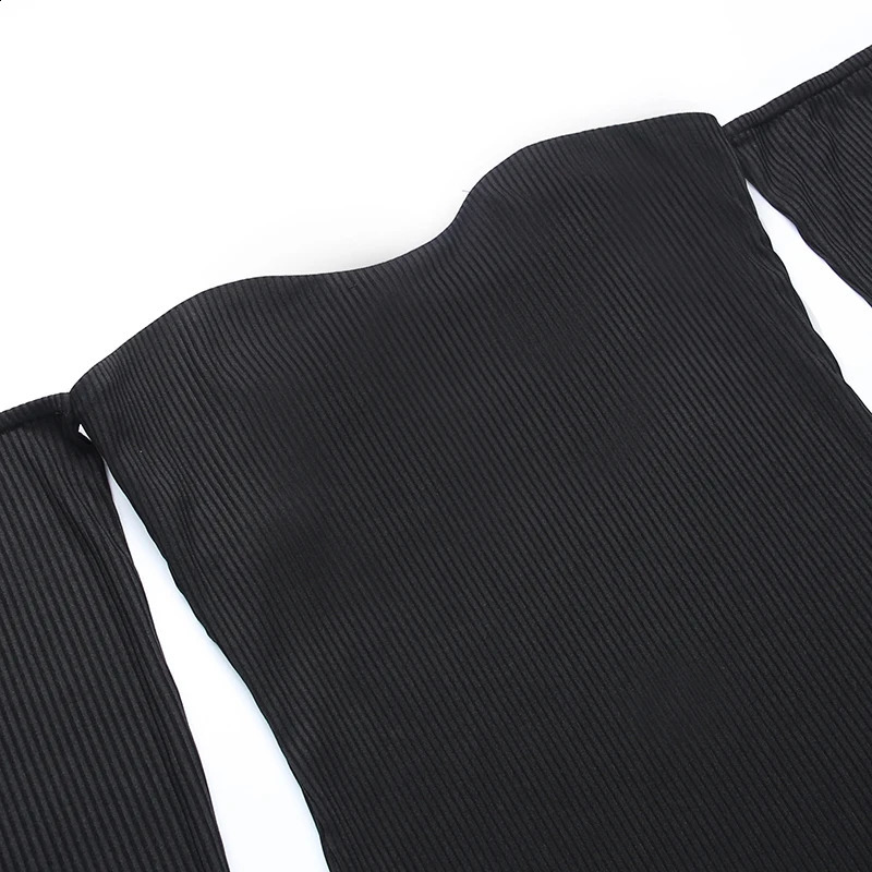 Womens Clothing Temperament Long Skirt Fashionable Sexy Slim Fit Strapless Long Sleeved Dress For Women CC22282PF 240823