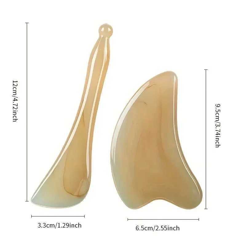 Facial Massager Face Scraping Gua Sha Board Resin Face Massage Roller for Neck Eye Promote Blood Circulation Skin Care Tools CL240824