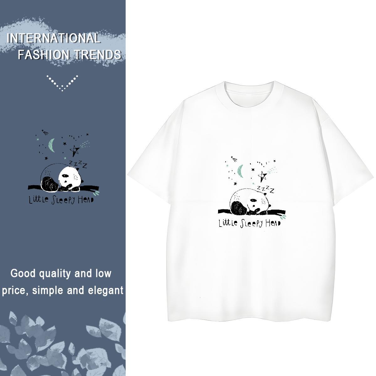 Nice Lady T shirt 230g Pure Cotton letter Casual Women T Shirts O Neck Short Sleeves Skull Tee Shirt