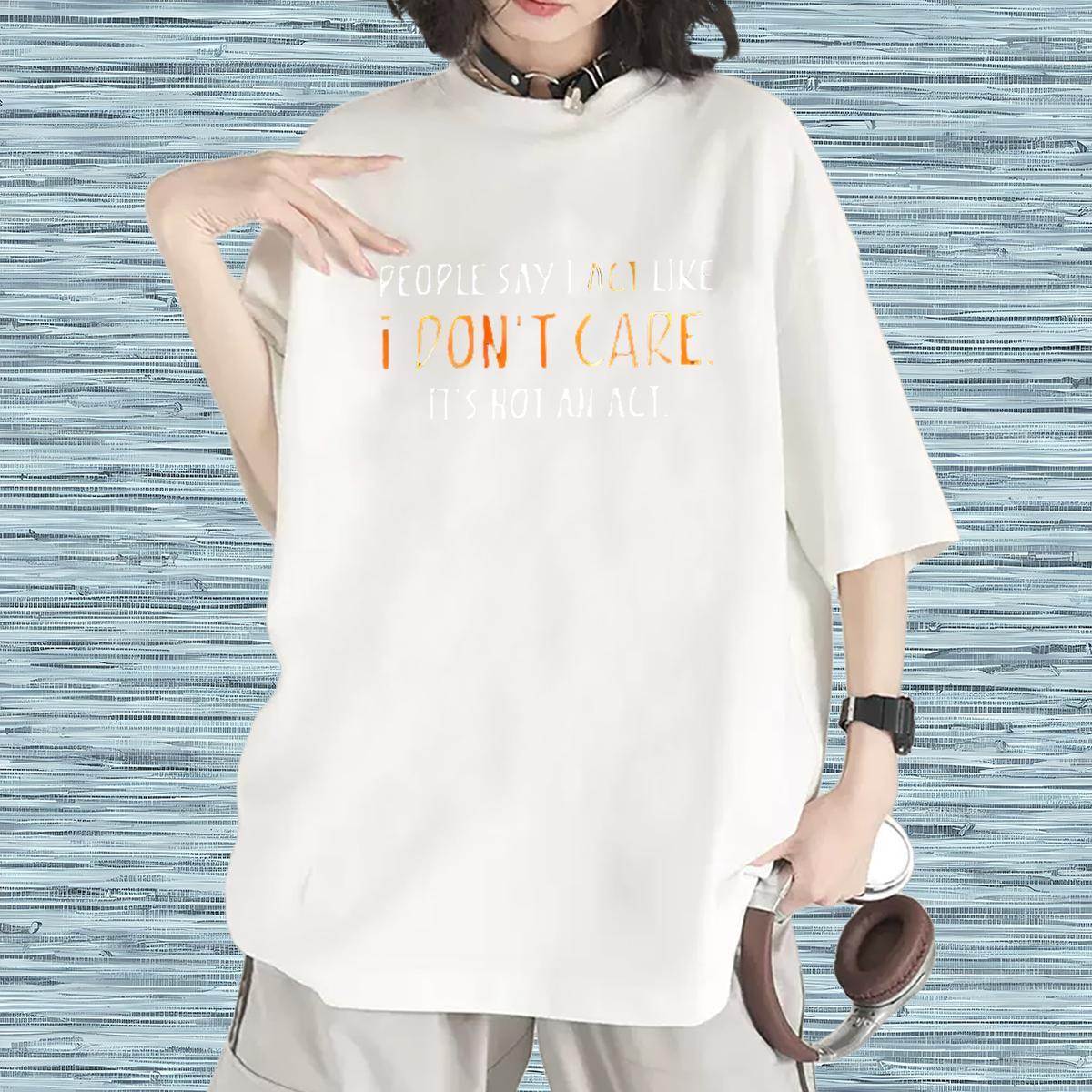 Wholesale Women Tshirts 230g Cotton letter Street T Shirts Women Breathable Crew Neck Plus Size Cartoon Clothes Shirt