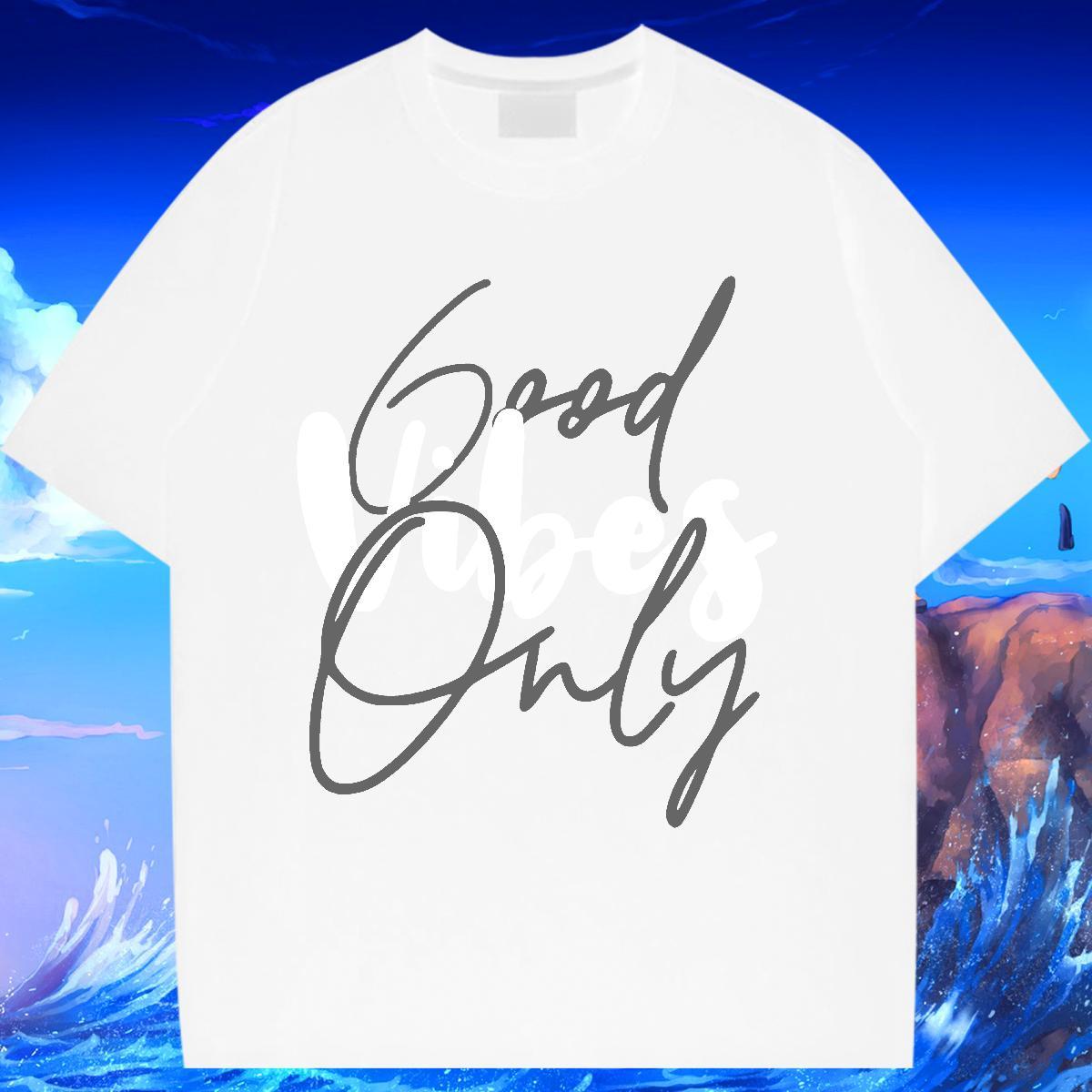 High quality Tshirt for Man Woman 230g Pure Cotton letter Casual Daily Wear T-Shirts Breathable Soft Cartoon Printing L-4XL Clothes