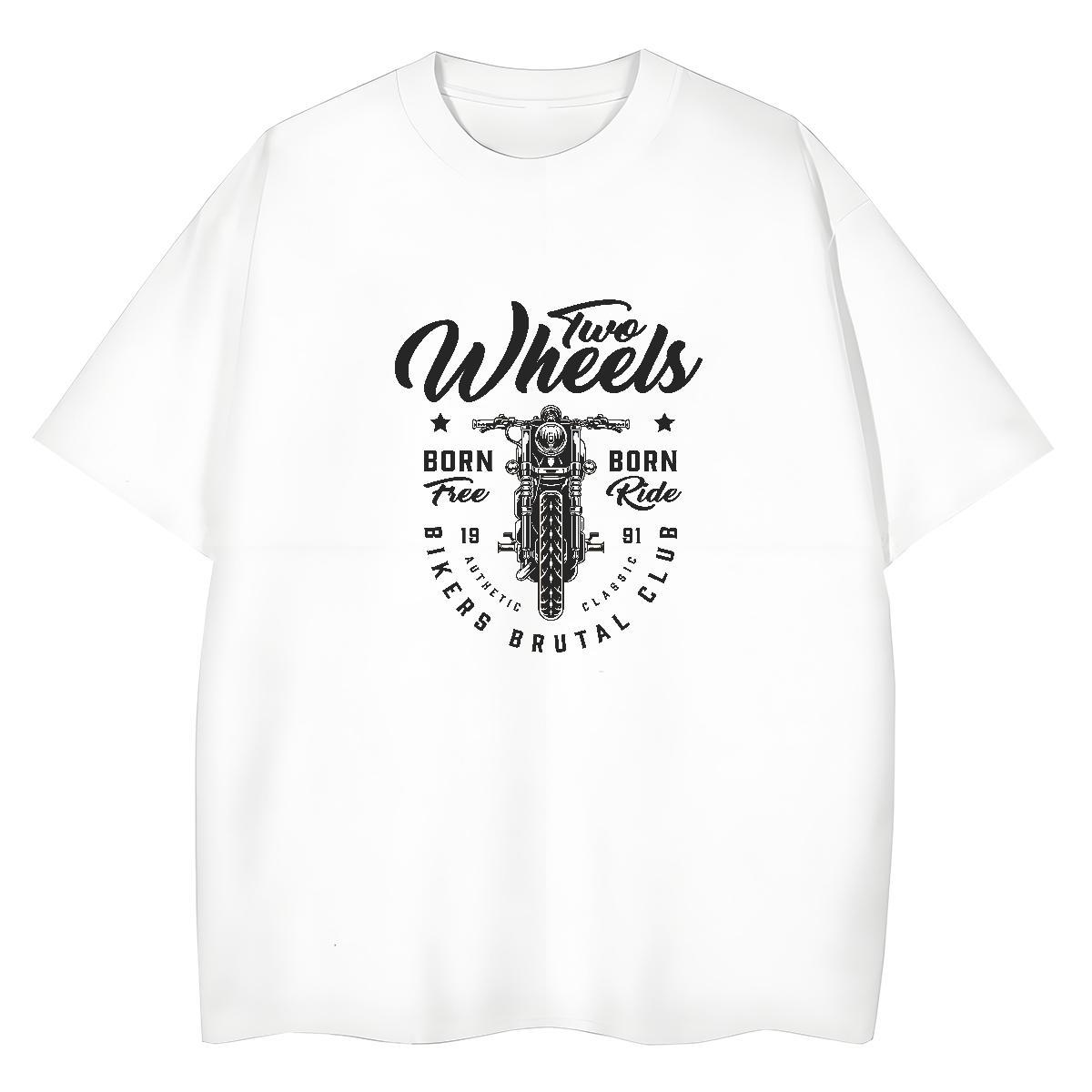 Unisex T Shirt For Man 230g 100% Cotton skull Street wear Hip Hop Anime Print Short Sleeve Soft Tshirts 2024 Summer Wear