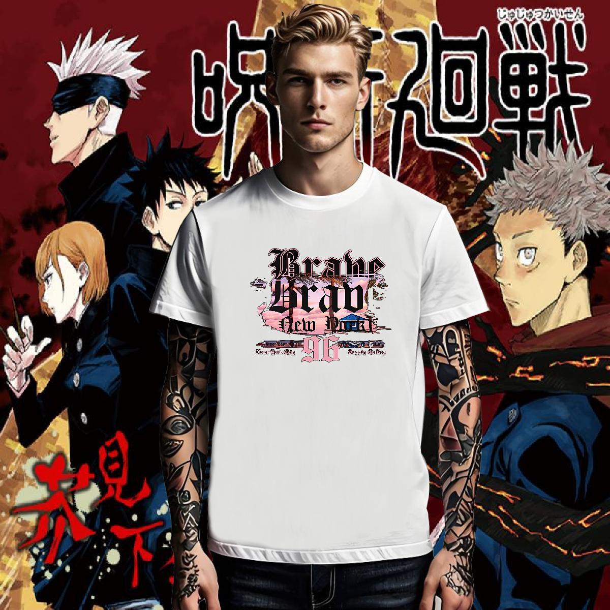 Designer Men Tshirts tree Daily Outfit 230g Cotton Top Tees Crew Neck Breathable High Quality T-Shirts for Men Anime