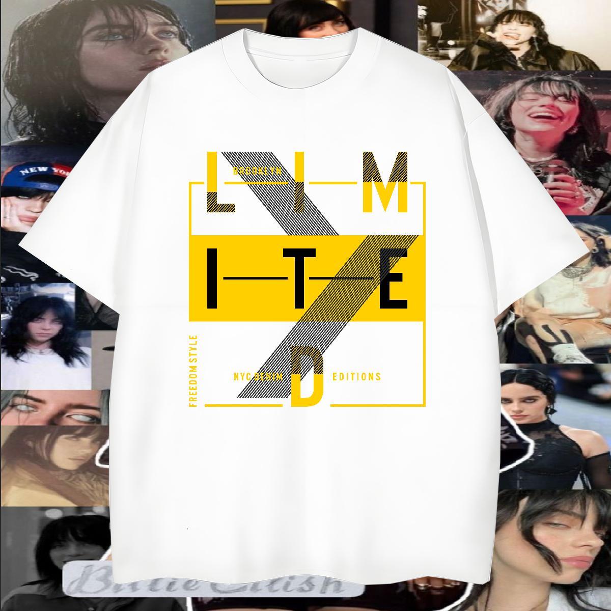 Loose Men T Shirts 230g 100% Cotton letter High Street Hip Hop Custom Print Plus Size Breathable Short Sleeve Mens Tshirts Fashion New Clothes