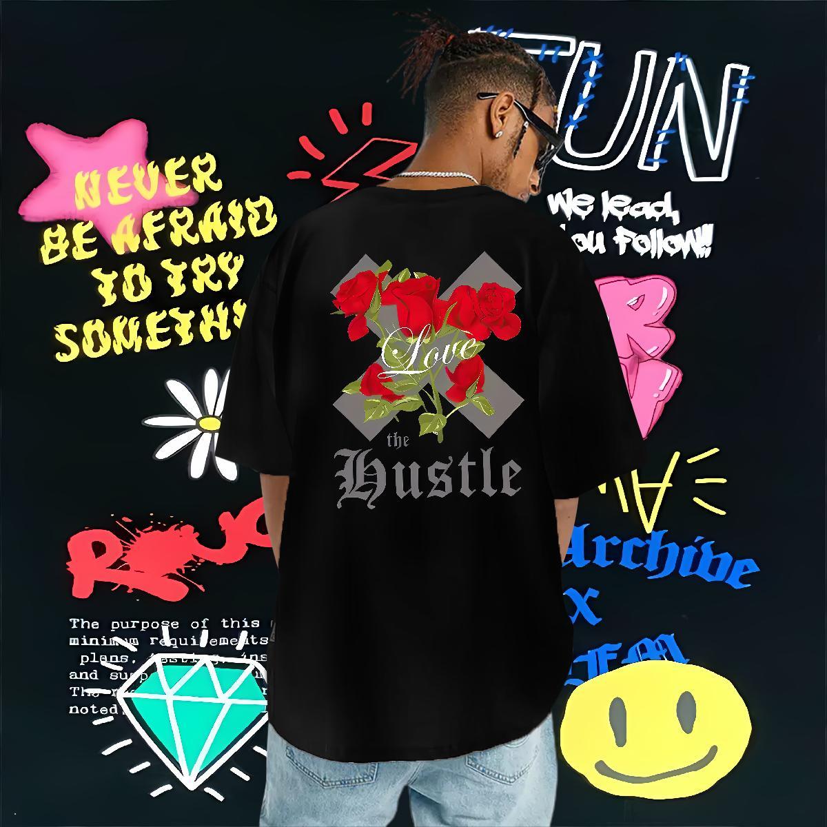 Unisex T shirt 230g 100% Cotton letter Sports Casual DIY Anime Crew Neck Men Tops Tees 2024 DIY Tee Shirt