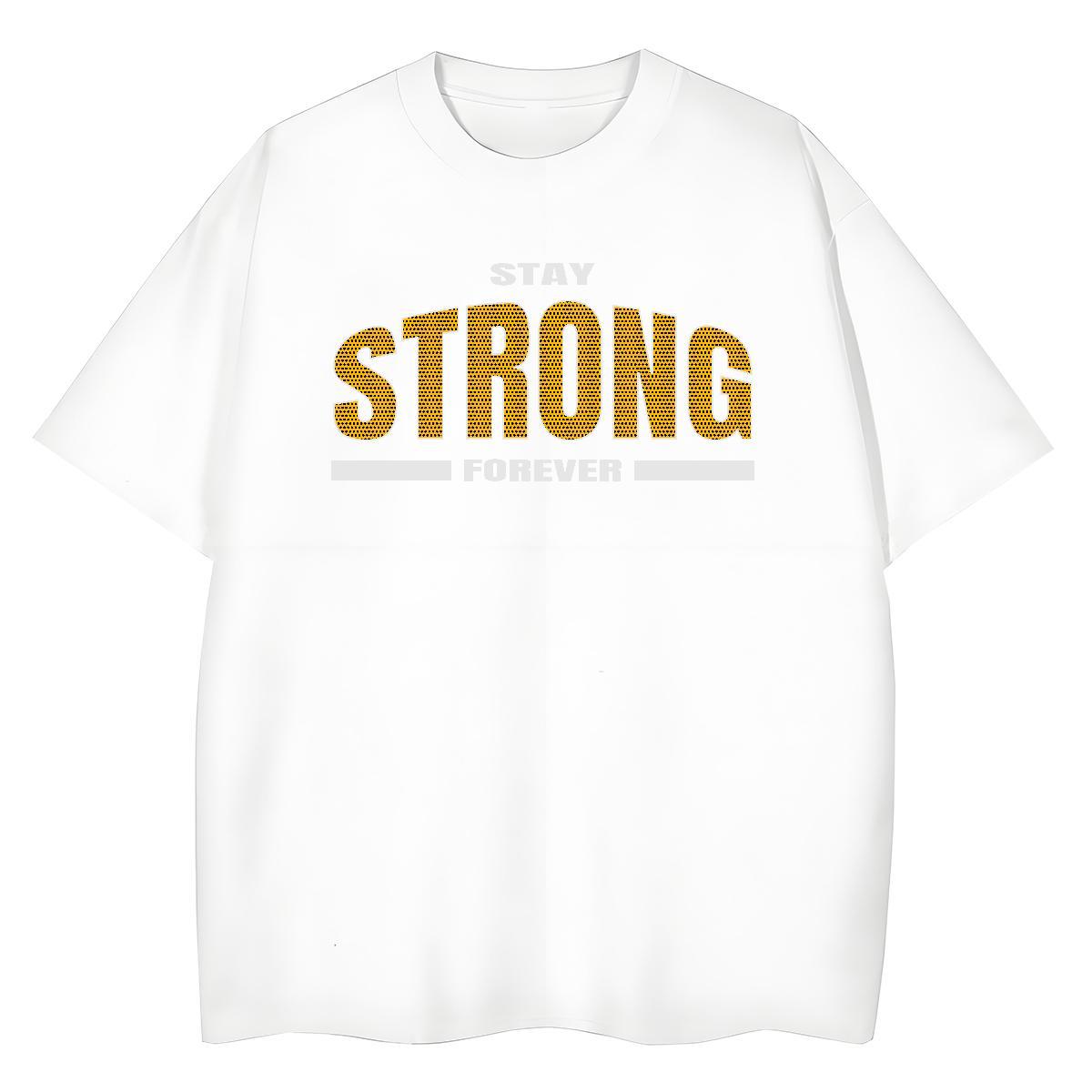 Loose fit Tshirt for Man Woman 230g Pure Cotton letter Daily Outfit Women T Shirts Round Neck Short Sleeve Custom Print Plus Size Top Tees