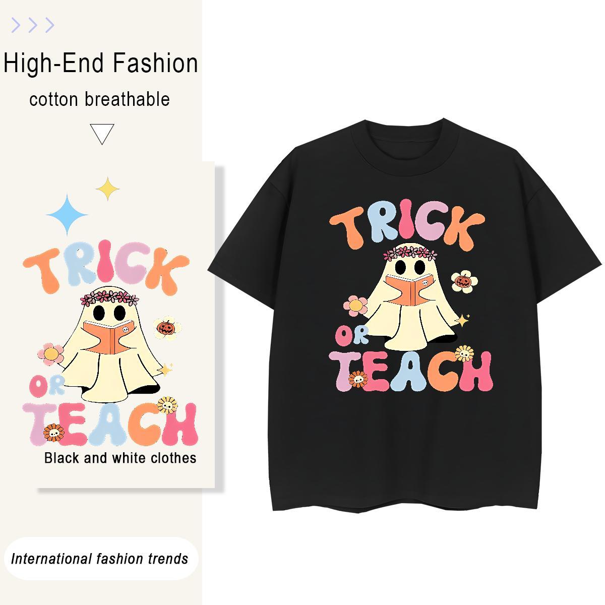 Factory Direct Tshirt for Man Woman halloween Daily Wear 230g 100% Cotton Tshirts Breathable Soft TOP Quality Men T Shirts Custom Anime