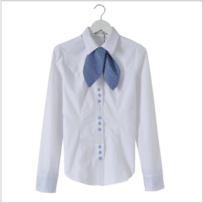 Spring and Autumn Womens Solid Color POLO Collar Loose Fit Button Panel Long Sleeve Bottom Shirt Fashion Elegant Casual Tops 240823