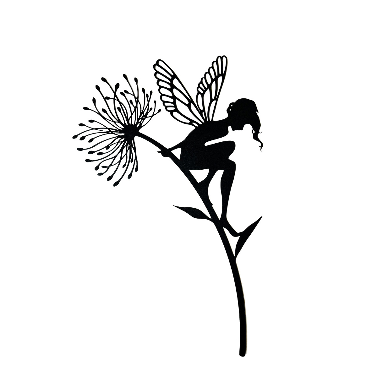 Garden Decoration Fairy Stake Garden Fairy Silhouette Art Outdoor Patio Lawn Deck Pathway Garden Fairy Decorations