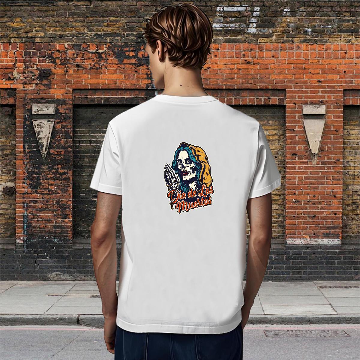 Unisex T-Shirts for Men 100% Cotton 230g skull Spring Summer Custom Print Oversized Short Sleeve Soft Men Tees Factory Direct Clothings