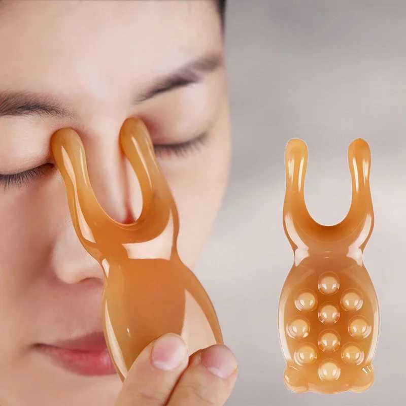 Resin Face Lifting Guasha Scraping Massage Facial Tools Massage Plate Reduce Puffiness Nose Lifting Nose Massager CL240824