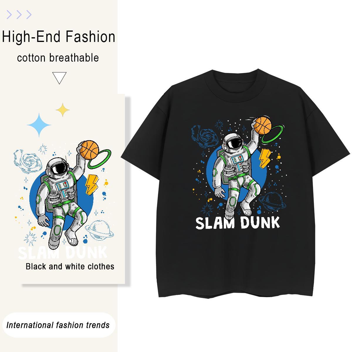 Lady Tshirt for Man Woman 230g Pure Cotton universe Street Wear T-Shirts for Women Crew Neck Graphic Tops Tees