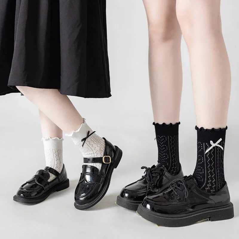 Korean Baby Children Girl Cute Socks Kids Mesh Breathable School Uniform Stockings Princess Long Socks Moms Parent-Child Socks CL240824