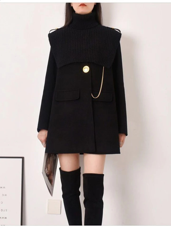 Autumn Winter 2024 Womens Jacket French Vintage Little perfume Jacket Womens Loose Coat Fashion Coat 240824