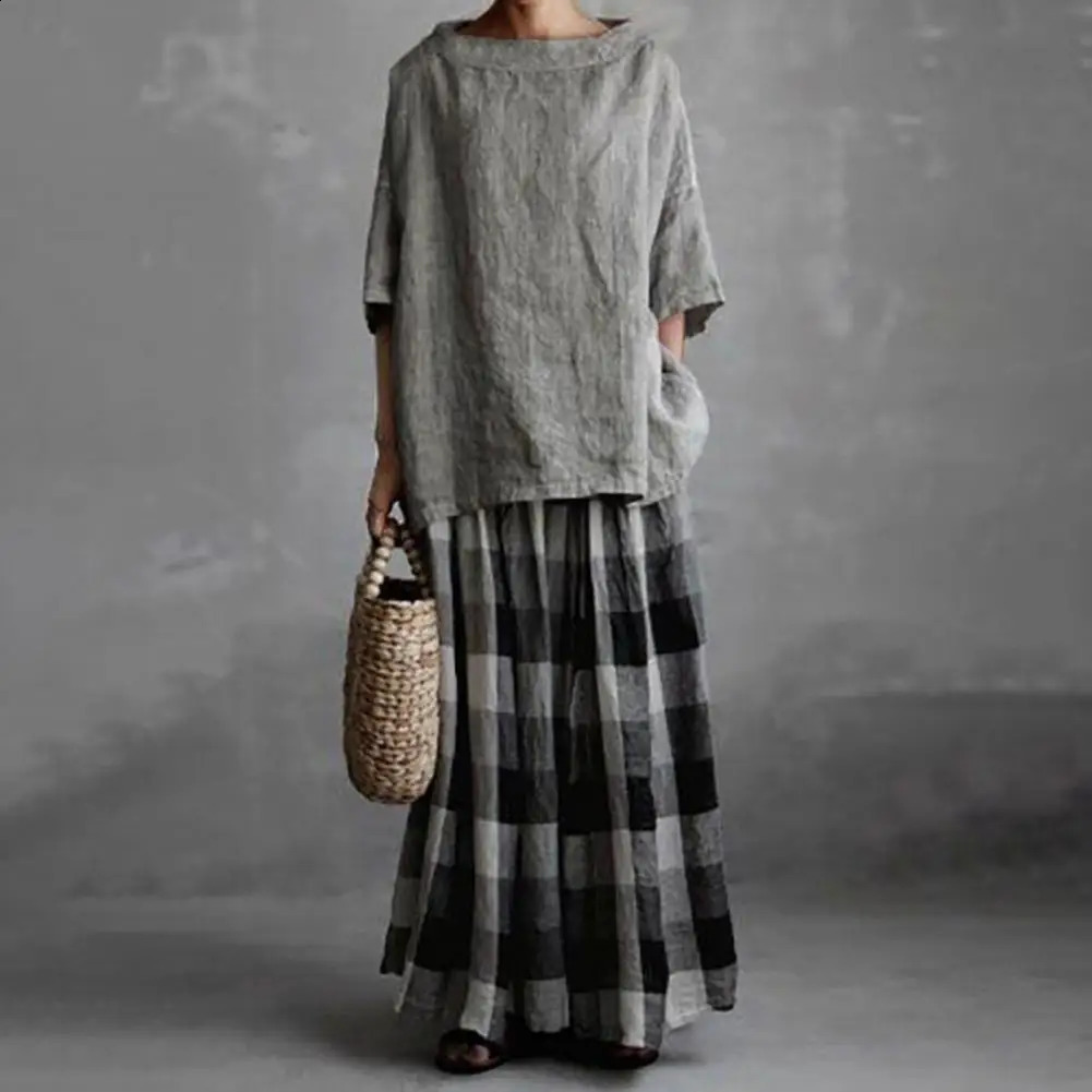 Pullover Top Comfortable Half Sleeve Lady Summer Casual Tee Shirt Stitching n Anti-Pilling Pullover Blouse Streetwear 240823