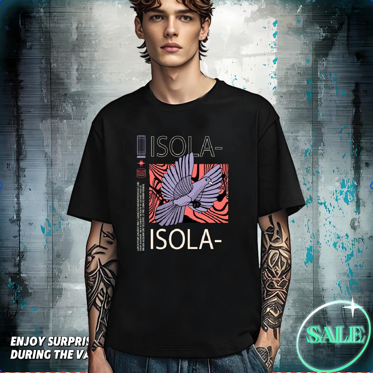Loose Fit Men T Shirts 100% Cotton 230g fly Beach Custom Cartoon Breathable Short Sleeve Men Tees New Designer Tops Tees
