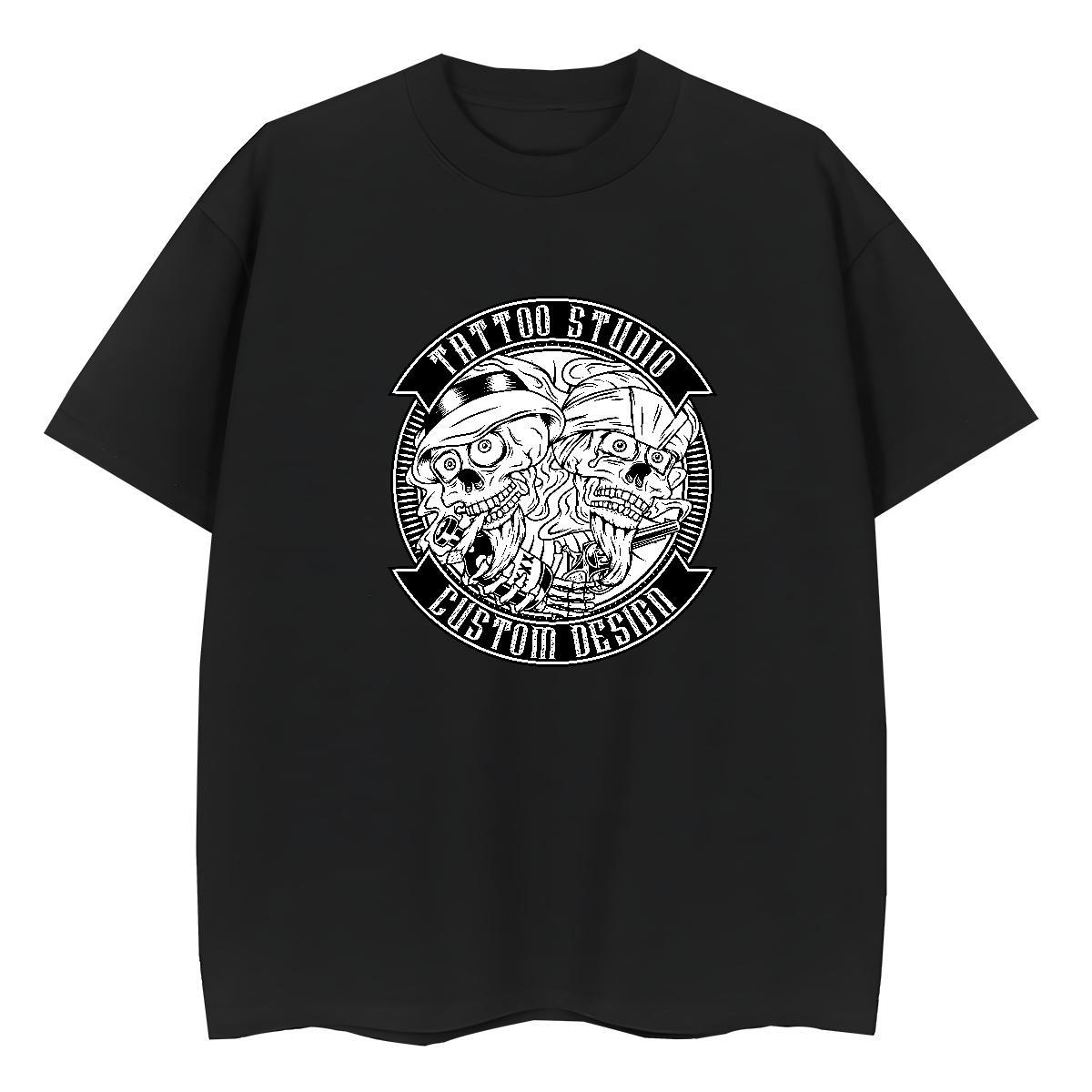 Cool Design Men T Shirts 230g 100% Cotton logo Outdoor DIY Logo Oversized Breathable Short Sleeve Couples T Shirts Classic Casual Clothes