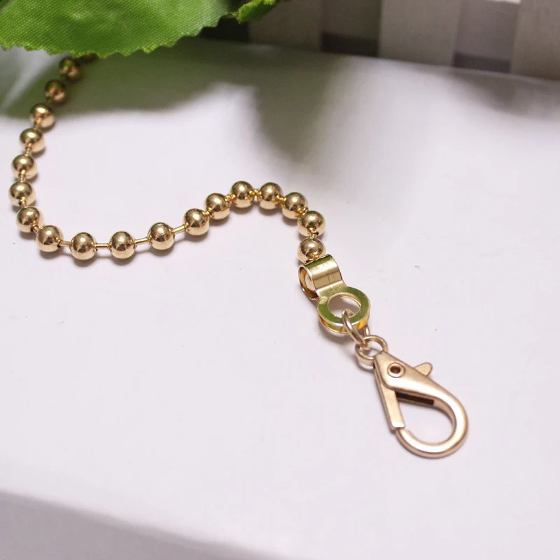 60120cm Ball Handbag Metal Chains Shoulder Bag Strap DIY Purse Chain Gold Silver Bronze Black Handles Bag Accessories Chain 240824