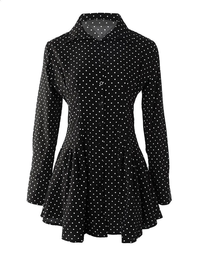 Women Slim Dresses Sexy Turn-down Collar Lace Button Long Sleeves Mini Dress Casual Spring Summer Fashion Ladies Sheer Dress 240823