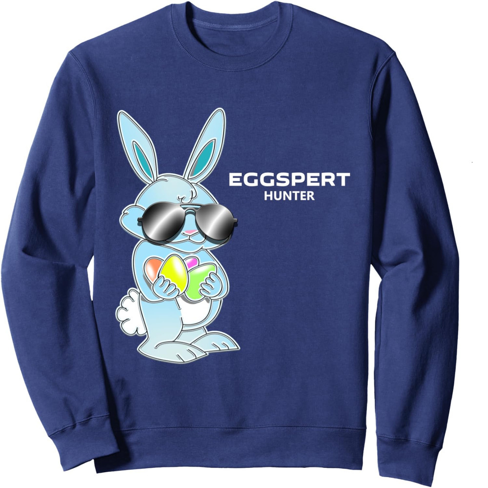 Long Sleeve Shirts for Men sweatshirt Eggspert Hunter Egg Hunt Cool Easter Bunny Funny Sweatshirt T shirt Tee Streetwear Casual tops clothes