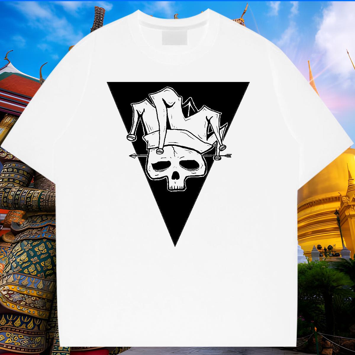 Wholesale Man T Shirts 100% Cotton 230g skull Casual Beach Oversized 3XL 4XL Breathable Men Tshirts New Arrival Polos
