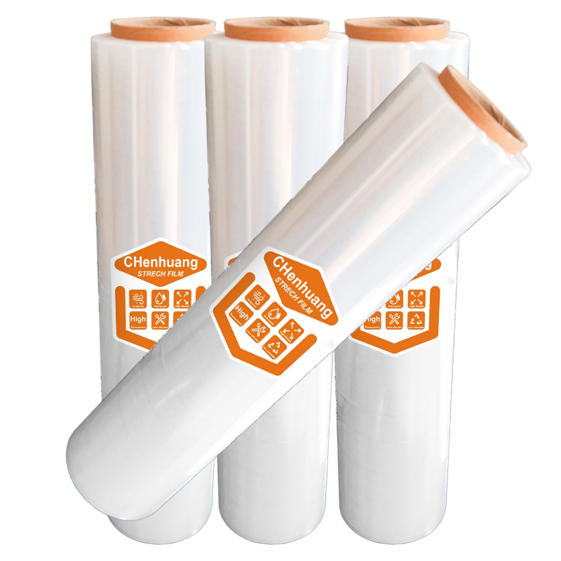 Single pack 80 Gauge stretch film stretch plastic packaging film elastic transparent adsorption durable paste packaging mobile packaging